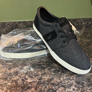 Polo Ralph Lauren Hanford black heather ripstop shoes sneakers new Mens Sizes